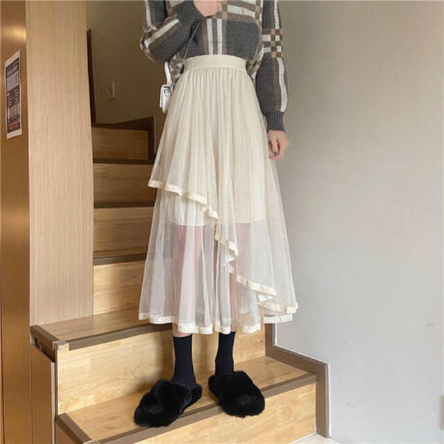【新品・明後日まで限定】メッシュスカート(^^) レディースのスカート(ロングスカート)の商品写真