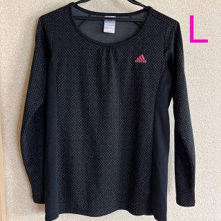 アディダス(adidas)のアディダス レディース 長袖 Tシャツ ロンT  Lサイズ adidas(Tシャツ/カットソー(七分/長袖))