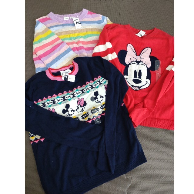 GAP Kids(ギャップキッズ)の新品　GAP　セーター　150センチ　3枚セット キッズ/ベビー/マタニティのキッズ服女の子用(90cm~)(ニット)の商品写真