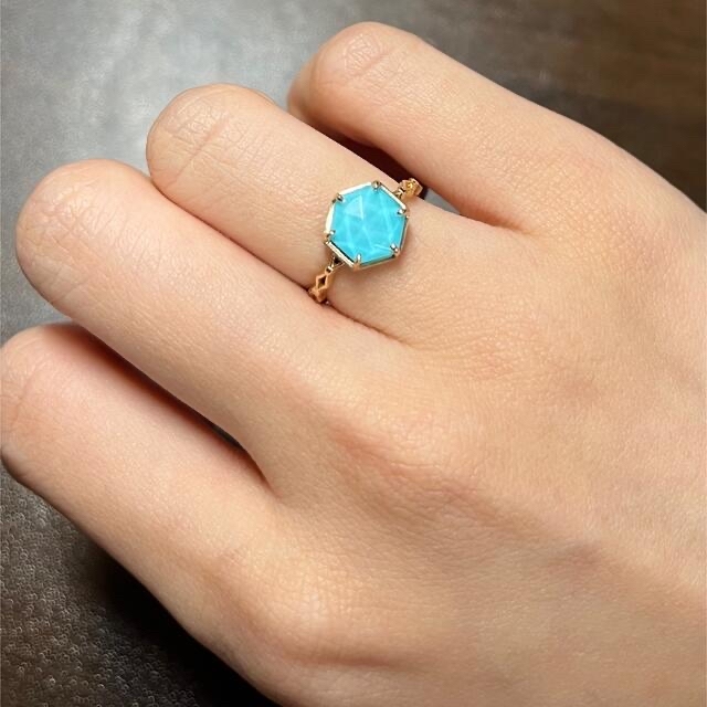 お値下げ❗️売り切れたいです。アガット リング k10 ターコイズ お値下げ❗️売り切れたいです。アガット リング k10 ターコイズ