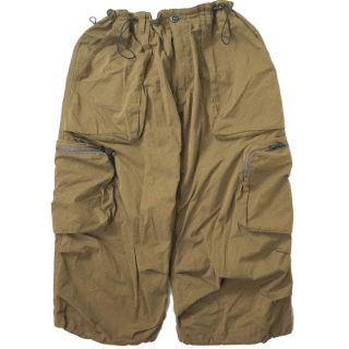 バル(BAL)のBAL バル RIPSTOP ZIP HEM CREW 3/4 CARGO PANT クロップドカーゴパンツ BAL-1961 XL CHOCOLATE ブラウン イージー ボトムス【中古】【BAL】(ワークパンツ/カーゴパンツ)