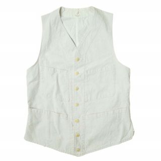 アナトミカ(ANATOMICA)のANATOMICA アナトミカ SAGAN VEST ストライプ サガンベスト S ライトパープル/ホワイト ジレ 尾錠 トップス【中古】【ANATOMICA】(ベスト)