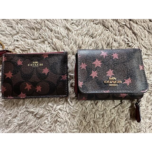 コーチ coach 折り財布 カードケース 名刺入れ 星柄