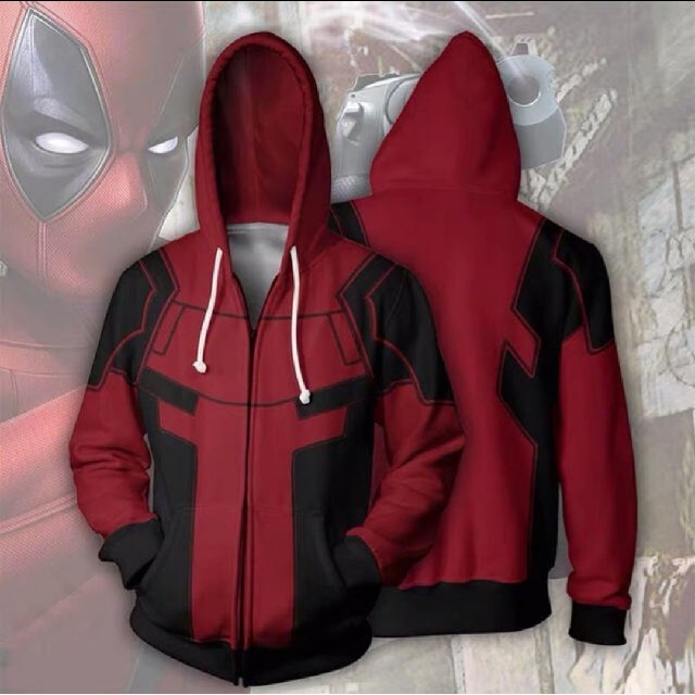 デッドプールパーカ Deadpool jacket マーベル Marvel メンズのジャケット/アウター(その他)の商品写真