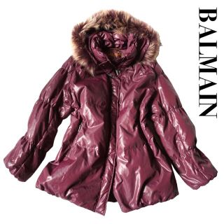 バルマン ダウンコート(レディース)の通販 85点 | BALMAINのレディース 激安オンライン通販 未使用級✨最高級✨バルマン ダウンコート フォックスファー 茶色系 M ロング ダウンジャケット