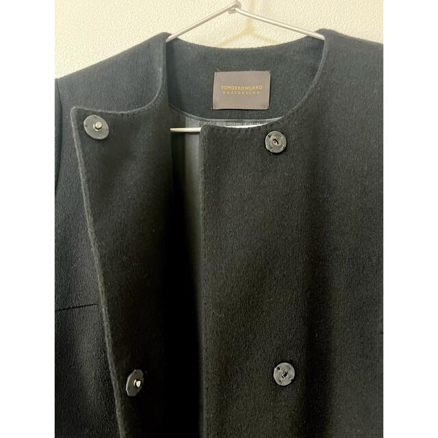 美品】トゥモローランド カシミヤ100% ノーカラーコート 美品】トゥモローランド カシミヤ100% ノーカラーコート