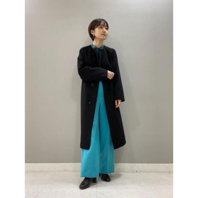 美品】トゥモローランド カシミヤ100% ノーカラーコート 美品】トゥモローランド カシミヤ100% ノーカラーコート