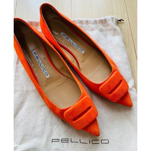 たぬき 希少 - PELLICO ペリーコ NYK's by バックル付フラットパンプスの通販 靴