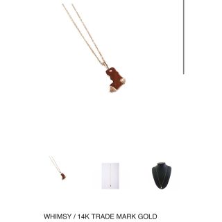 WHIMSY - WHIMSY / 14K TRADE MARK GOLD KNECKLACEの通販|ラクマ