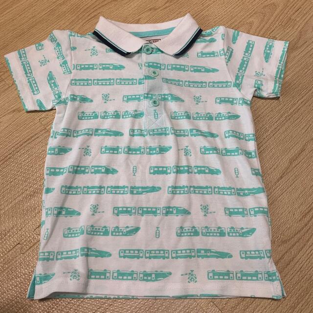 used マザウェイズ　新幹線　ポロシャツ キッズ/ベビー/マタニティのキッズ服男の子用(90cm~)(Tシャツ/カットソー)の商品写真