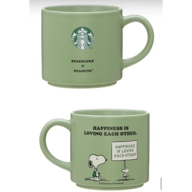 Starbucks Coffee(スターバックスコーヒー)のSTARBUCKS PEANUTS スタッキングマグカップ　2個セット エンタメ/ホビーのコレクション(その他)の商品写真