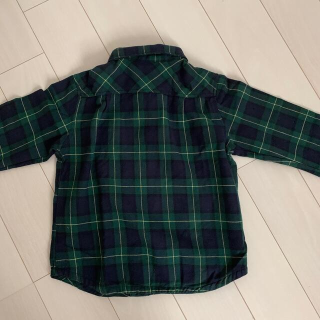 kladskap(クレードスコープ)のkladskap ワイシャツ　チェック柄　110 キッズ/ベビー/マタニティのキッズ服男の子用(90cm~)(Tシャツ/カットソー)の商品写真