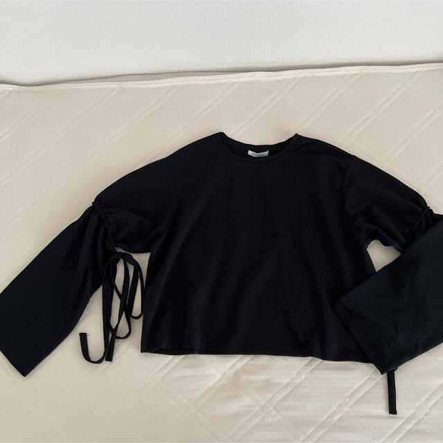 ZARA(ザラ)のZARA カットソー リボン レディースのトップス(カットソー(長袖/七分))の商品写真