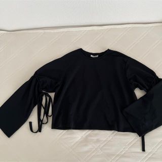 ザラ(ZARA)のZARA カットソー リボン(カットソー(長袖/七分))