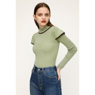 スライ(SLY)のSLY FRILL KNIT トップス(ニット/セーター)