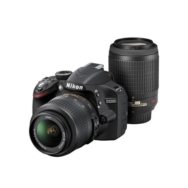 Nikon D3200 BLACK &ズームレンズ55-200mm