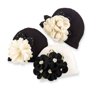 マッドパイ(Mud Pie)の♥Mudpie♥♥新品♥♥Tres Jolie felt flower hat♥(帽子)