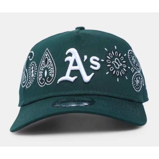 海外限定❗️NEWERA オークランド アスレチックス キャップ ペイズリー