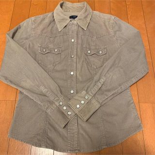 ギャップ(GAP)のGAP ギャップ　コーデュロイシャツ　ベージュ　カーキ　XSサイズ(シャツ/ブラウス(長袖/七分))