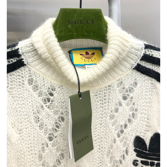 GUCCIアディダス×グッチ☆ロゴモヘアニット