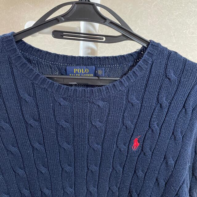 POLO RALPH LAUREN(ポロラルフローレン)のラルフローレン　ニット　ネイビー　Ｍ レディースのトップス(ニット/セーター)の商品写真