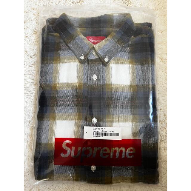 Supreme Brushed Flannel Shirt L ネルシャツ