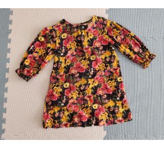 ザラキッズ(ZARA KIDS)のザラキッズ　花柄　ワンピース　秋　冬(ワンピース)