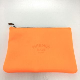 エルメス(Hermes)のエルメス HERMES トゥルース フラット MM 小物入れ ネオバン/ポーチ クラッチバッグ ポリアミド オレンジ(クラッチバッグ)