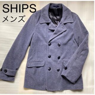 未使用級!希少L 【シルク混】 SHIPS × Thermore ピーコート