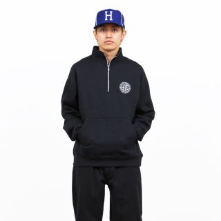 ハフ(HUF)の【コムドットゆうた着用デザイン】HUF ハーフジップ トレーナー ジップパーカー(スウェット)