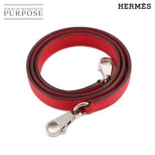 エルメス(Hermes)のエルメス HERMES ケリー ボリード ショルダー ストラップ エプソン レッド 赤 シルバー 金具 90113728(その他)