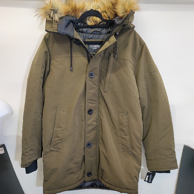 GUESS ゲス ヘビーウエイトツイルミリタリーモッズコート - モッズコート