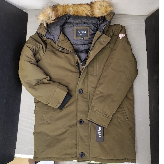 GUESS ゲス ヘビーウエイトツイルミリタリーモッズコート - モッズコート