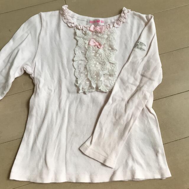 mezzo piano(メゾピアノ)のメゾピアノ　ロングＴ　120 キッズ/ベビー/マタニティのキッズ服女の子用(90cm~)(Tシャツ/カットソー)の商品写真