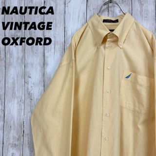 ノーティカ(NAUTICA)のアメリカ古着NAUTICAノーティカ　長袖オックスフォードボタンダウンシャツL黄(シャツ)