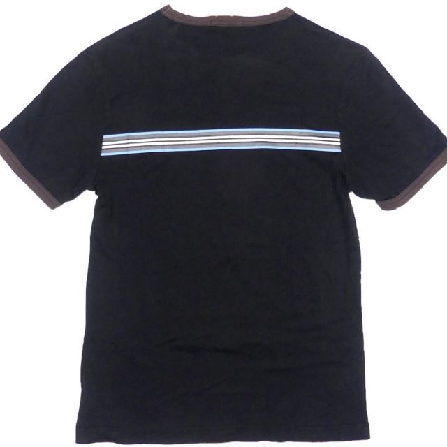 BURBERRY BLACK LABEL(バーバリーブラックレーベル)の廃盤 バーバリー シャツ M 黒 メンズ カットソー 半袖 TシャツTY1998 メンズのトップス(Tシャツ/カットソー(半袖/袖なし))の商品写真