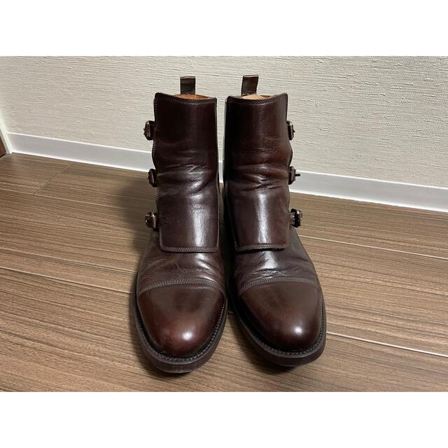 美品 サルトル モンクストラップ ハーフブーツ ブラウン size41 1/2