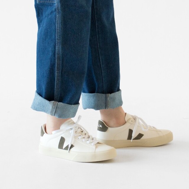 靴/シューズ★新品未使用★VEJA CAMPO EXTRA WHITE/KAKI 38