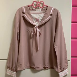 サンリオ(サンリオ)の値下げ★マイメロのセーラー服風ブラウス　Mサイズ(シャツ/ブラウス(長袖/七分))