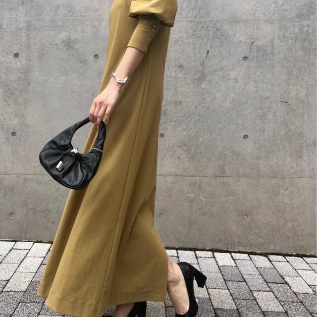 AMERI LAKE CURVE TRICOT RIB DRESS ブラック camping.com