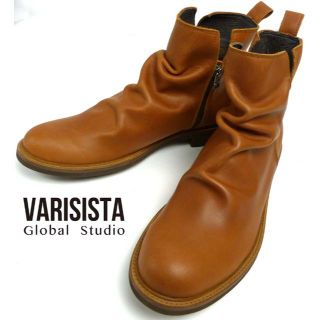 ヴァリジスタ VARISISTA サイドジップ ドレープブーツ 26.5cm(ブーツ)