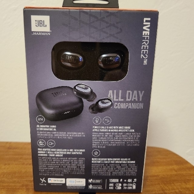 JBL フルワイヤレスイヤホン LIVE FREE 2 BLACK 新品未使用の通販 by