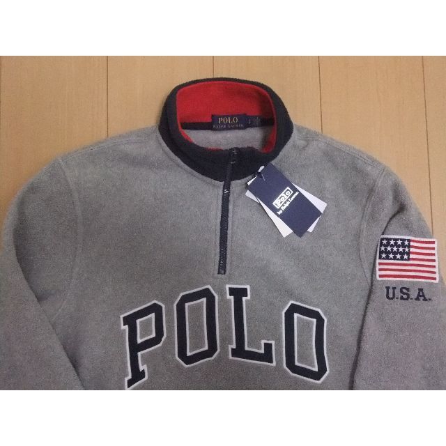 POLO RALPH LAUREN(ポロラルフローレン)の美品 POLO RALPHLAUREN ハーフジップ フリース ジャケット S メンズのジャケット/アウター(ナイロンジャケット)の商品写真