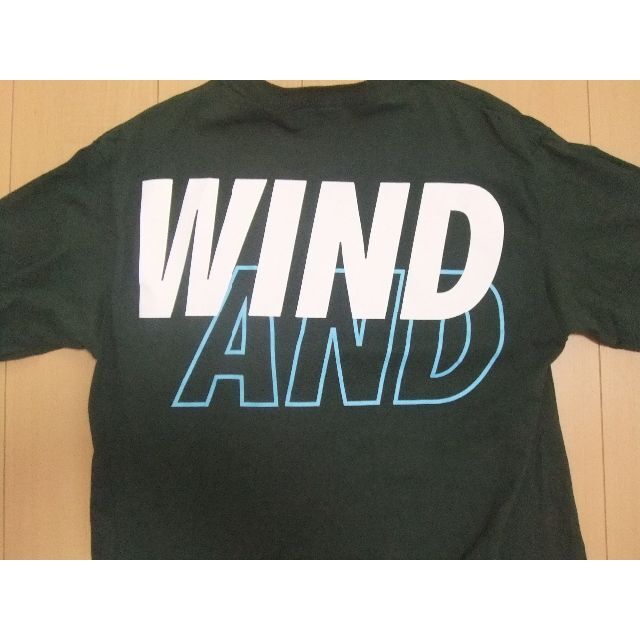 美品 WIND AND SEA L/S T-shirt Green-Silver 4