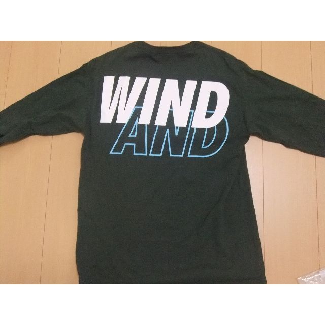 美品 WIND AND SEA L/S T-shirt Green-Silver 5