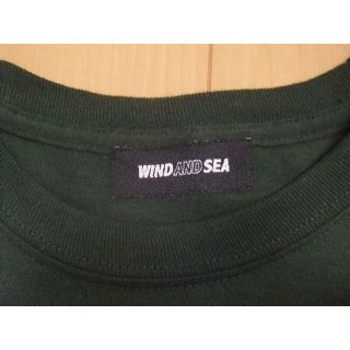 美品 WIND AND SEA L/S T-shirt Green-Silver