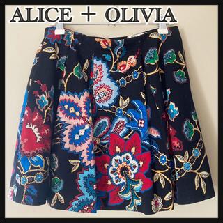 Alice+Olivia - アリスアンドオリビア ステイシー 花柄 ボタニカル サイケ ミニスカート M