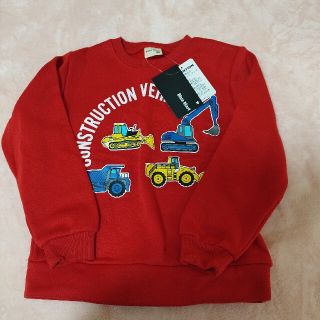 キッズ　トレーナー　120　車　裏起毛(Tシャツ/カットソー)