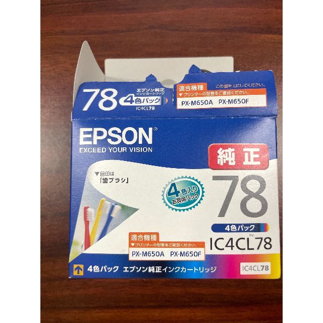 EPSON IC4CL78 純正インク 4色パックの通販 by クロ9316's shop｜ラクマ