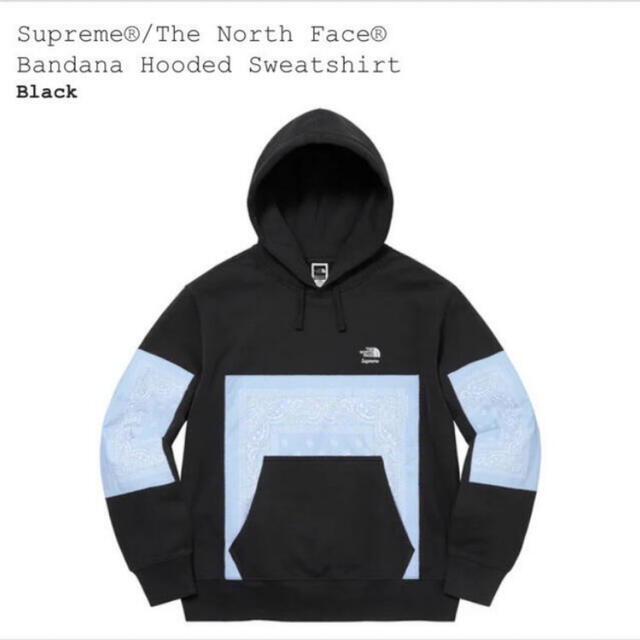 BlackサイズSupreme The North Face Bandana Hooded 黒S